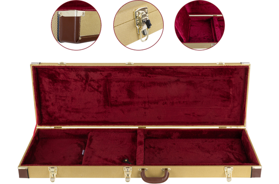 Shaman EBHCRT-2122TW Hardcase E-Bass Tweed image 2