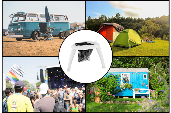 Stagecaptain Quixie-2842 Inodoro de Camping y Festival Set de 2 image 2