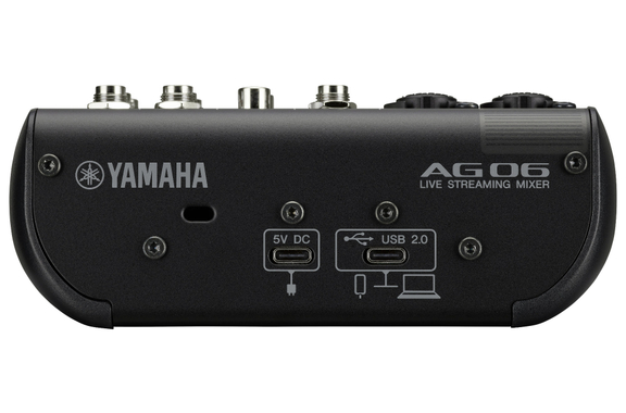 Yamaha AG06 MK2 USB-Audiointerface Schwarz image 2