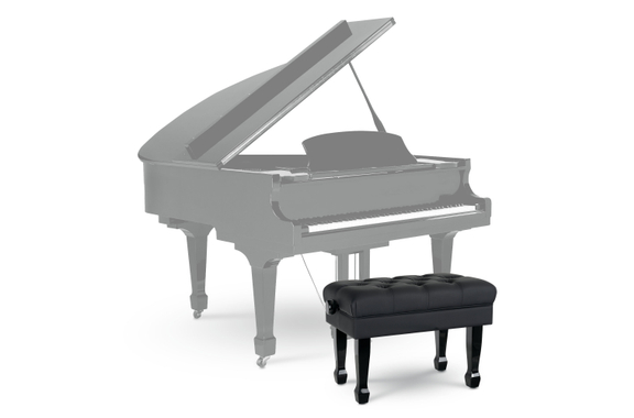 Classic Cantabile Banc De Piano Modèle W Noir Brillant image 2