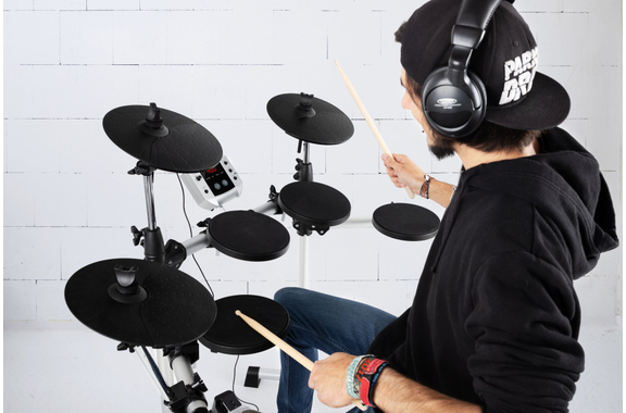 XDrum DD-400 E-Drum Set Complete Kit with Headphones, Stool, Lessons, and Sticks image 2