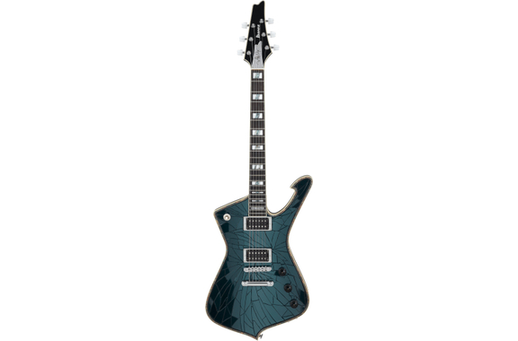 Ibanez PS3CM Paul Stanley Black Cracked Mirror image 2