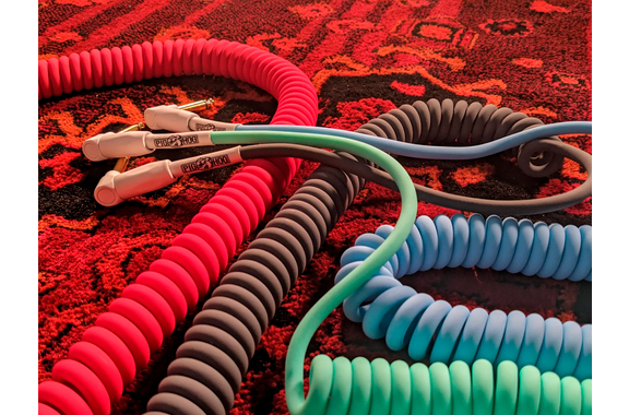 Pig Hog "Half Coil" Instrumentenkabel 9m Daphne Blue image 2