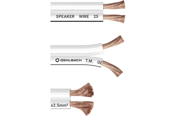 Cable de Altavoz Oehlbach SP-25 10m Blanco image 2