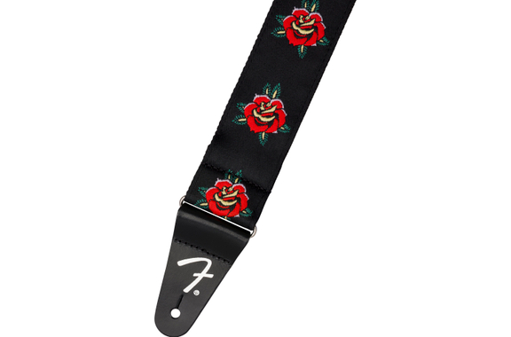 Fender 2" Rose Strap Red image 2