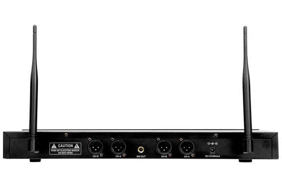 McGrey UHF-2V2H Quad Draadloze Microfoon Set met 2x Handmicrofoon, 2 Headsets en Draagzenders image 2