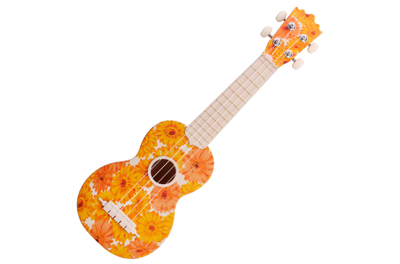 Classic Cantabile BeachBuddy Beachflower Soprano Ukulele, ABS image 2