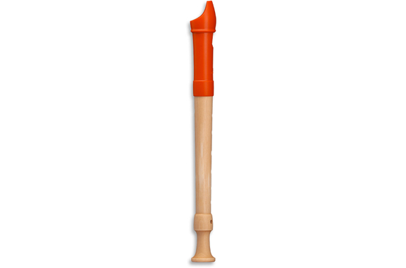 Mollenhauer Fipple "Digi" Soprano Recorder Orange German Set image 2