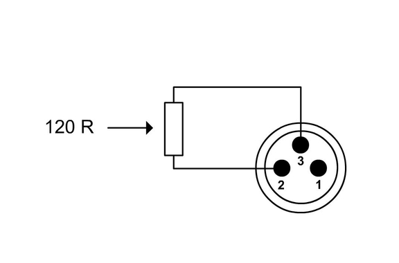 Cordial CIT 3 DMX Terminator image 2