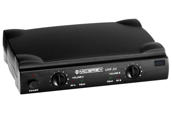 McGrey UHF-2V Set Microphone Sans Fil Vocal Double avec 2 Micros Main 50m image 2