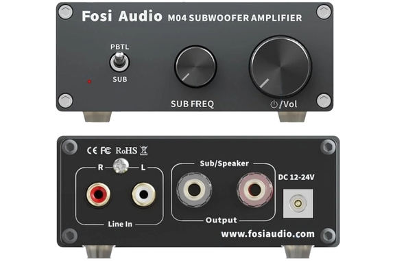 Fosi Audio M04 Mono Subwoofer 100W Verstärker image 2
