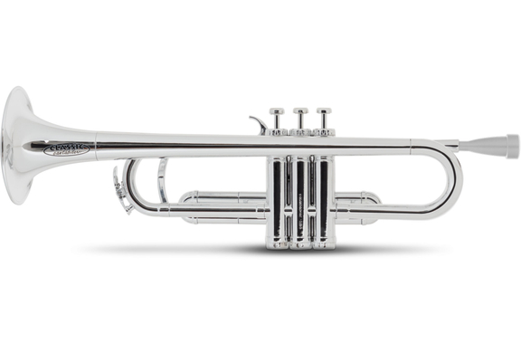 Classic Cantabile KTP-30SR MardiBrass Plastic Bb Trumpet Silver image 2