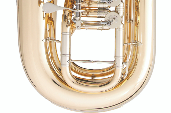 B&S 3099/2 WG-L F-Tuba in ottone dorato laccata image 2