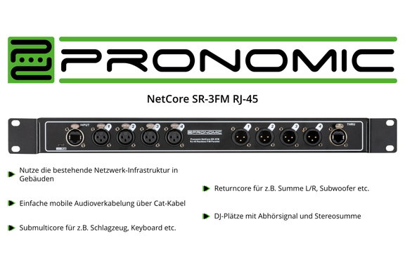 Pronomic NetCore SR-3FM Multicore-Rackbox F/M Parallel image 2