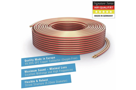 Cable de Altavoz PureLink OFC 2x1,50mm² 10m transparente image 2