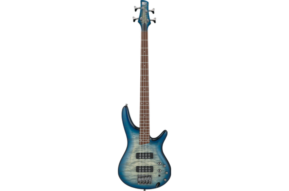 Ibanez SR400EQM-SCB Electric Bass Stained Cosmic Blue Starburst image 2