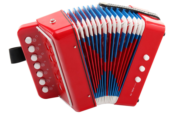 Classic Cantabile Bambino Kinder-Akkordeon, rot, 2 Bässe image 2