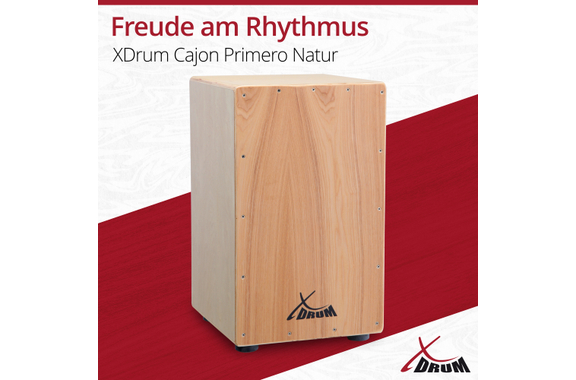XDrum Cajon Primero Natur inkl. Cajonschule und Tasche  - Retoure (Zustand: sehr gut) image 2