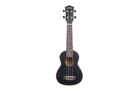 Cascha Premium Mahogany Soprano Ukulele Set Black image 2