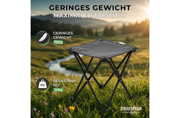 Stagecaptain TP-334 Set De 4 Taburetes Plegables De Camping image 2