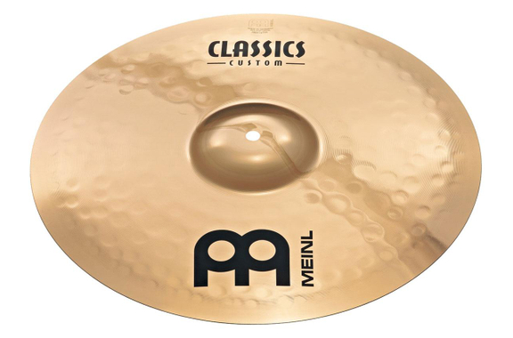 Meinl Classics Custom Brilliant 18" Medium Crash + rechte Cymbalstandaard Set image 2