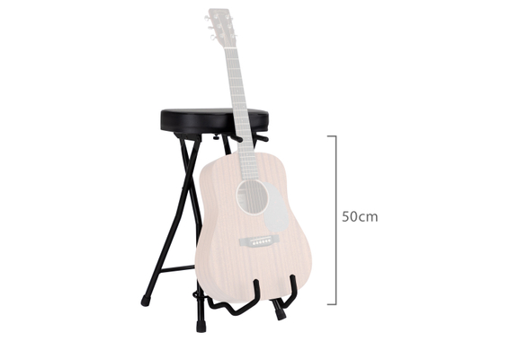 Rocktile Guitar Stool with Guitar Holder image 2