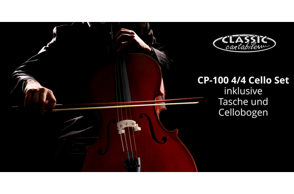 Classic Cantabile CP-100 4/4 Cello Set Natur image 2