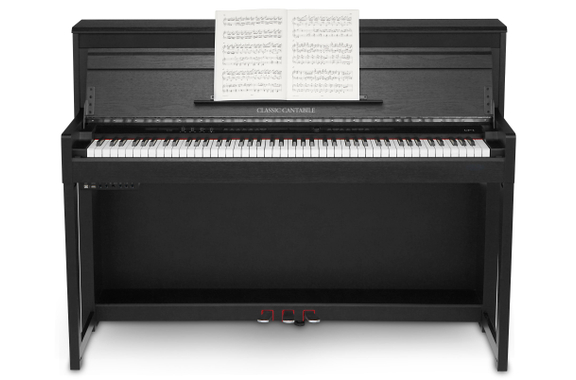 Classic Cantabile UP-1 SM Upright E-Piano Zwart mat Deluxe Set image 2