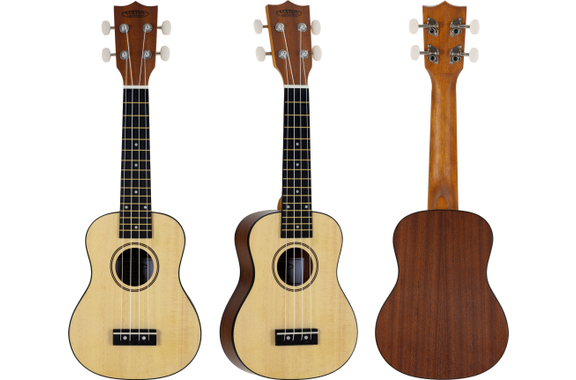 Classic Cantabile Sopran Ukulele Natural image 2