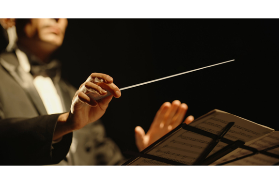 Classic Cantabile B-1 Baton White, Straight Cork Handle image 2