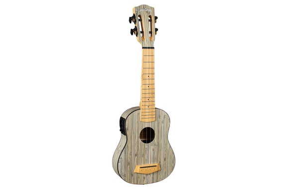 Cascha 2315E Sopran Ukulele Bamboo Graphit Bundle con Pastilla image 2
