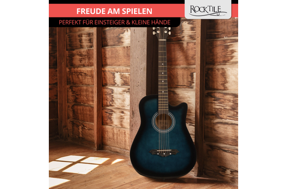 Rocktile WSD-5C-BUB Slim Line Set de Guitares Western Blueburst image 2