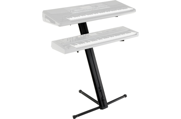 Classic Cantabile KS-100 Dubbele Keyboardstandaard Zwart image 2