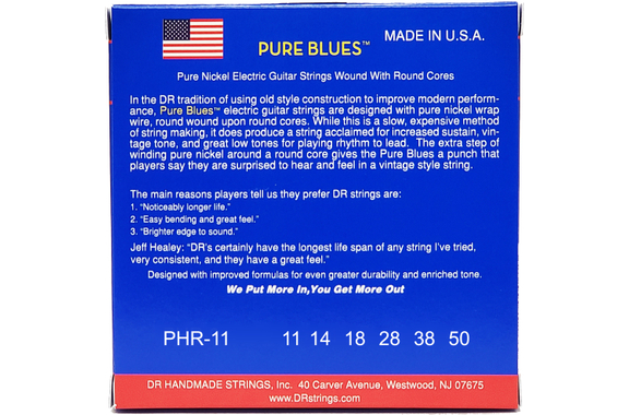 DR Strings Pure Blues PHR-11 Heavy 11-50 image 2