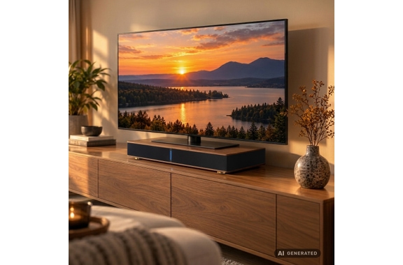 Bennett & Ross SB-700 TimberBase, base sonore TV au design bois image 2