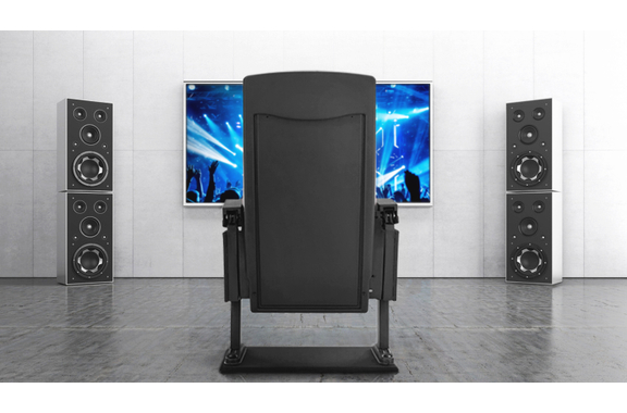 Fauteuil de cinéma Stagecaptain CS-600BK Movieking, noir image 2