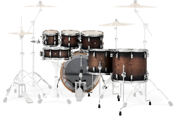 PDP Concept Maple Shell Set Charcoal Burst image 2
