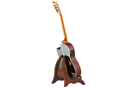 Ortega OWGS-1 Support Pour Guitare Bois Dark Brown image 2
