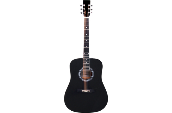 Classic Cantabile WS-10BK Westerngitarre schwarz image 2