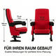 Fauteuil de cinéma Stagecaptain CS-600R Movieking, rouge