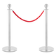 Cuerda Stagecaptain RRS-150 para postes de cierre PLS-150S plateada