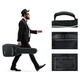 Rocktile Klassik-Gitarrentasche 1/2 - gepolstert mit Rucksackgarnitur Schwarz