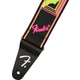 Fender Neon Monogrammed Strap Pink and Yellow