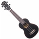 Cascha Premium Mahogany Soprano Left-Handed Ukulele Set Black