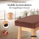 Classic Cantabile Banc De Piano Design Velours Chêne