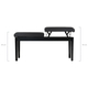 Classic Cantabile Banco De Piano Doble Asiento Negro Brillo Alto