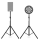 Pronomic SPS-1A Pied d’Enceinte Support Enceintes Aluminium