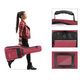Rocktile Klassik-Gitarrentasche - gepolstert mit Rucksackgarnitur Weinrot