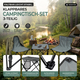Stagecaptain CS-4547 GY Ensemble Table De Camping Gris