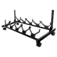 Rocktile Multistand 5-fach Gitarrenständer mit Rollen für E/A-Gitarre